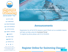 Tablet Screenshot of physiqueswimming.com